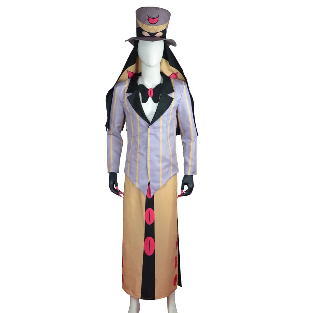 Costumi da Cosplay Anime per Uomo, Sir Pentious di Hazbin Hotel, Outfit Cartoon Helluva Boss, Travestimento per Halloween e Feste a Tema