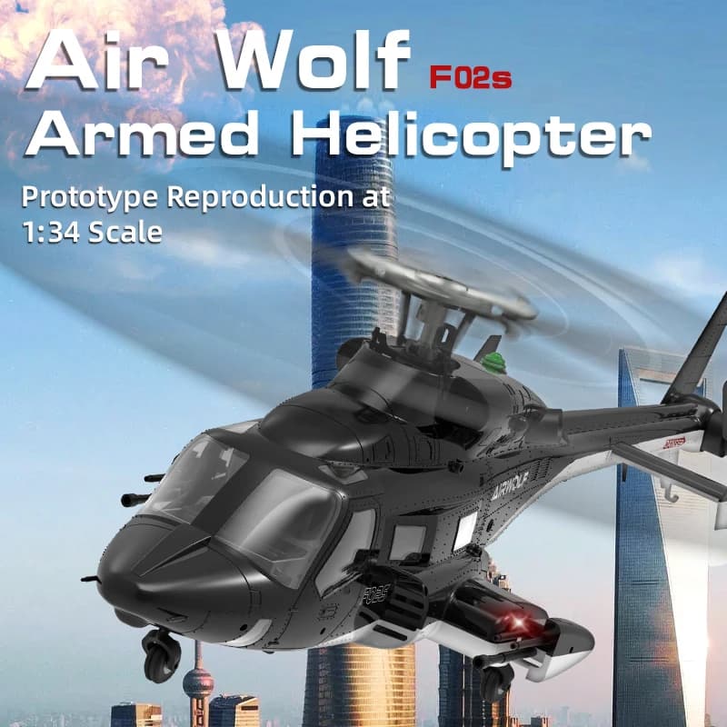 AirWolf 2.4G 9CH 6G TOF LiDAR GPS Localizzazione a Flusso Ottico Doppio Motore Brushless con Scatola in Alluminio YUXIANG F02S