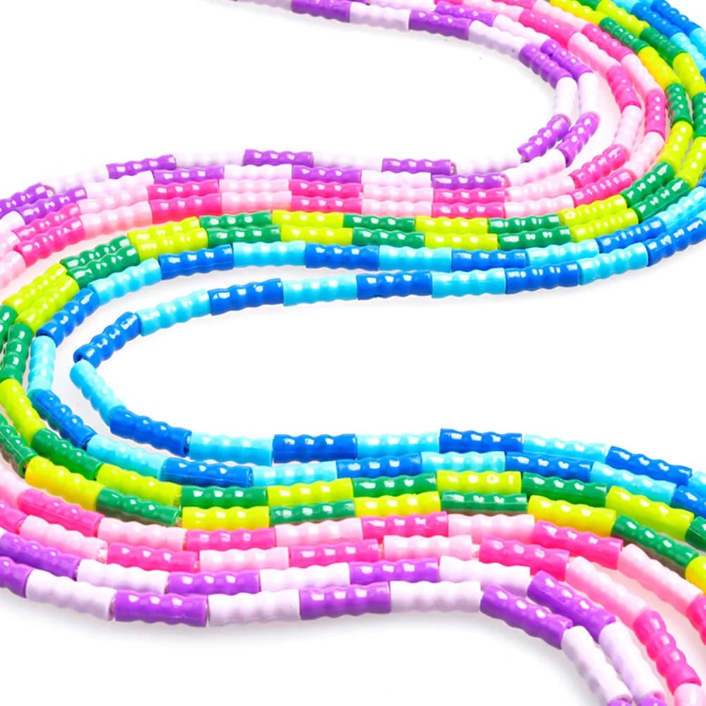 Bamboo Skipping Rope Lightweight Beaded Segment Jump Rope for Multiplayer Sports Training Fitness Exercise Men Women Purple