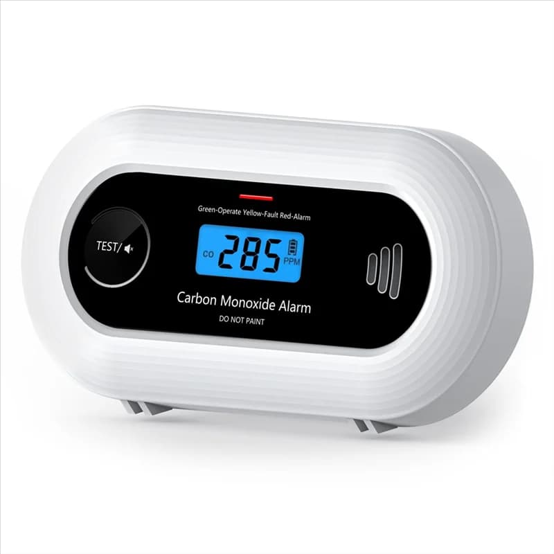 Allarme rilevatore di monossido di carbonio Trend 20225, allarme CO portatile con batteria da 10 anni con display LCD digitale, per casa, ufficio e viaggi