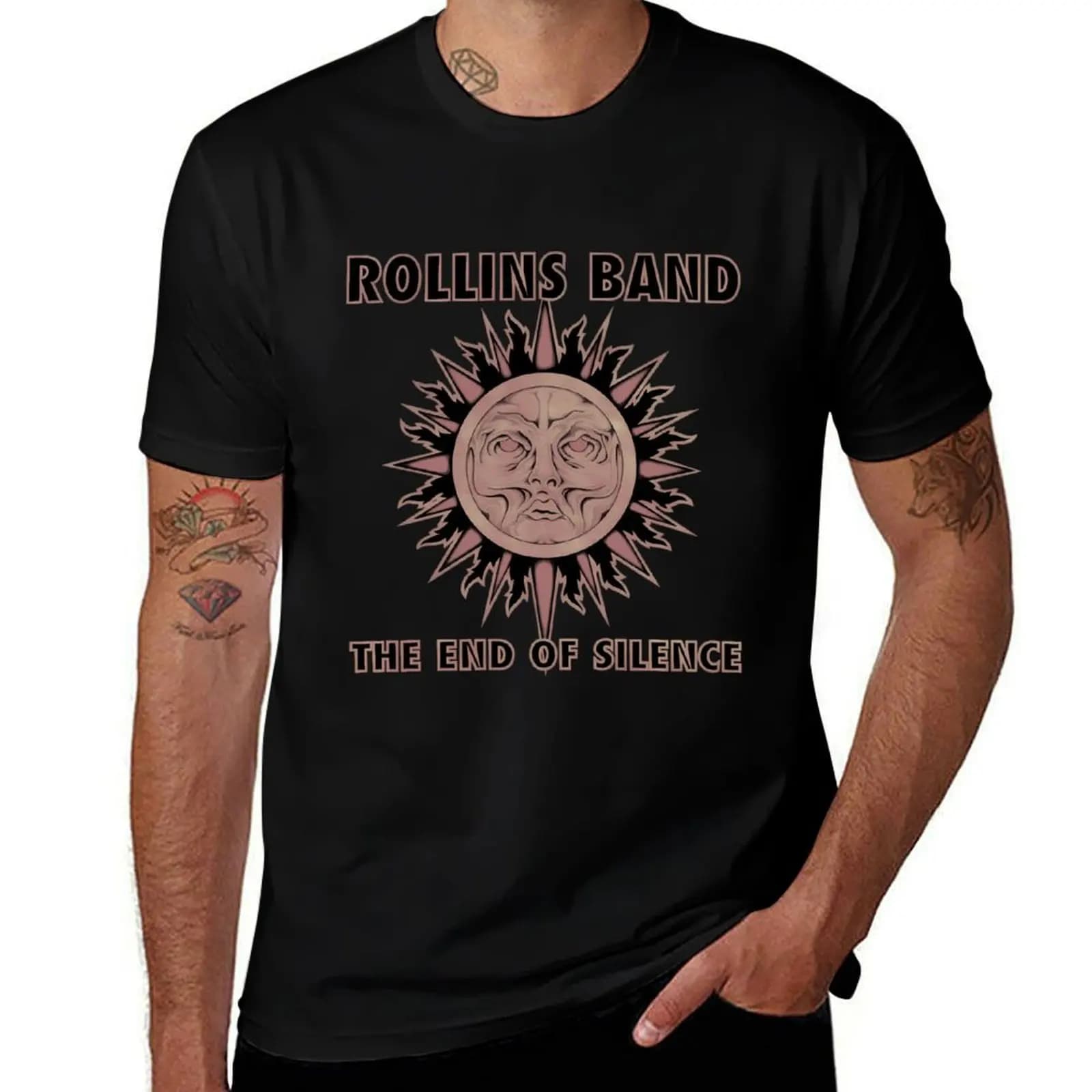 T-shirt Rollins Band (The End Of Silence) T-shirt casual resistente alle macchie
