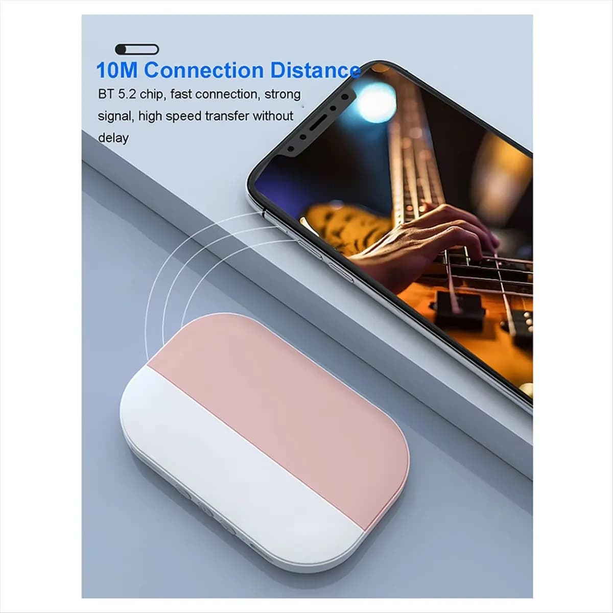 BT Bone Conduction Speaker 360 Degree Stereo Bass BT5.2 Portable Under Pillow Speaker for Sleeping 20H Endurance