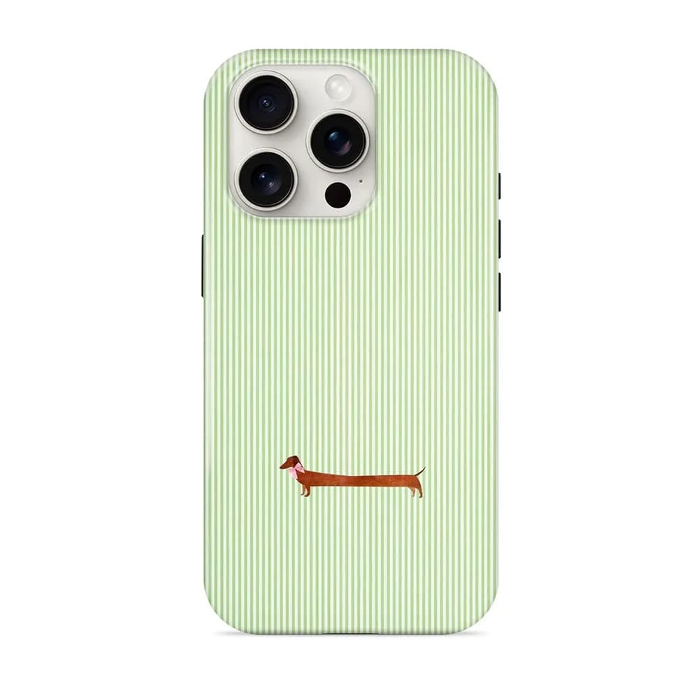 Cover per iPhone Teckel Love di Lusso a Doppio Strato per iPhone 17 16e 16 15 14 13 12 11 X XS XR XSMAX 7 8 Air Pro Max Plus