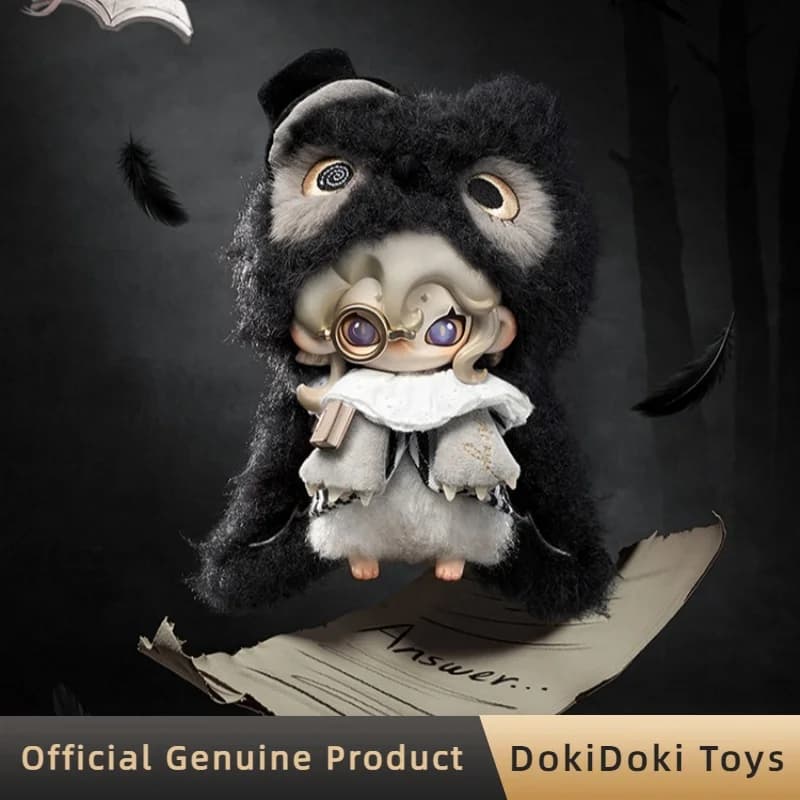 Moonin Genuine Blind Box Serie Notturna, Ciondolo Peluche Carino, Statuetta da Scrivania, Charm per Borsa, Mystery Box, Giocattoli di Tendenza, Regali