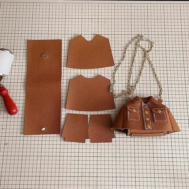 DIY Knitted Bag - Trendy Clothing Style Bag. Fashion Crossbody Bag. Single Shoulder Mini Square Bag. Newbie Set Wallet