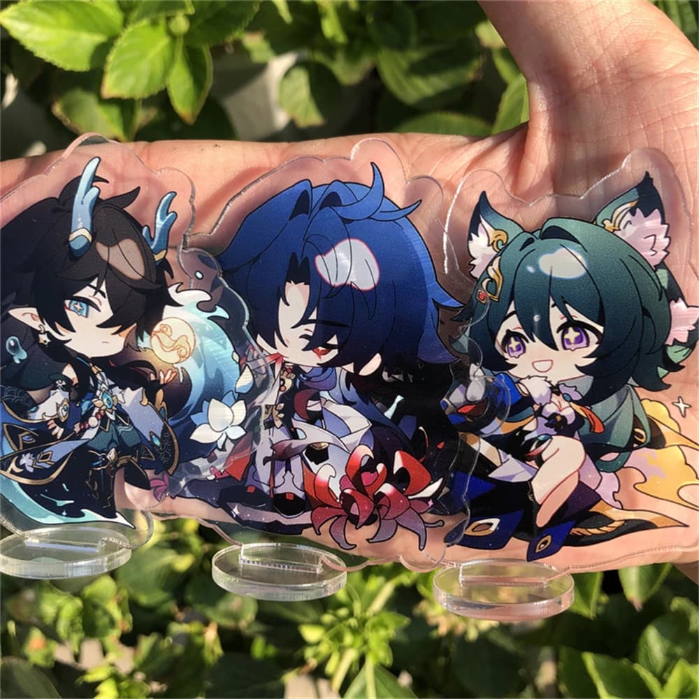 Honkai: Star Rail Luocha Lama Kafka Jing Yuan Silver Wolf Figura Anime Gioco Accessori Cosplay Distintivo Piastra di supporto Prop