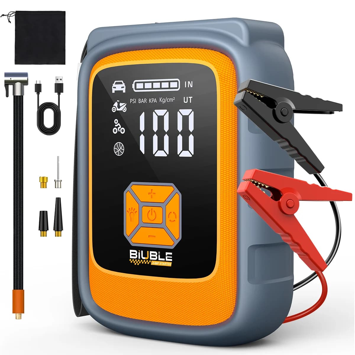 Banca di potere per avviamento multi-auto OEM 12V 5000A all'ingrosso con luce LED e compressore d'aria per camion e motocicli