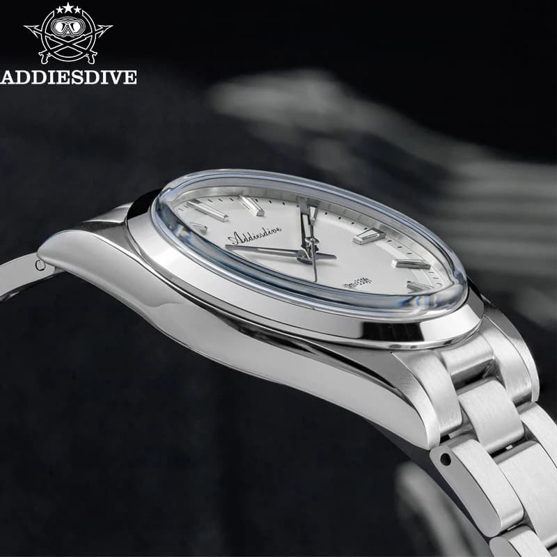 ADDIESDIVE 36mm Orologi di lusso da donna VH31 BGW9 Super luminoso 100m Orologio da polso al quarzo subacqueo in acciaio impermeabile per donna AD2066