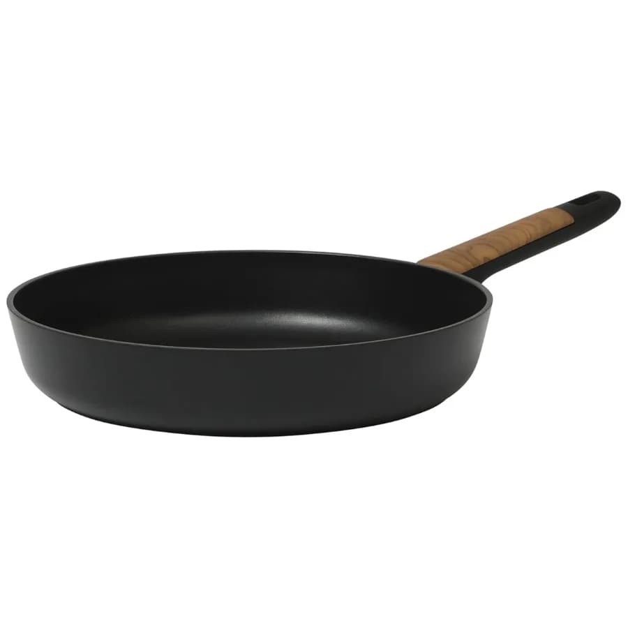 Oxburg 12 Inch Nonstick Aluminum Frying Pan in Black