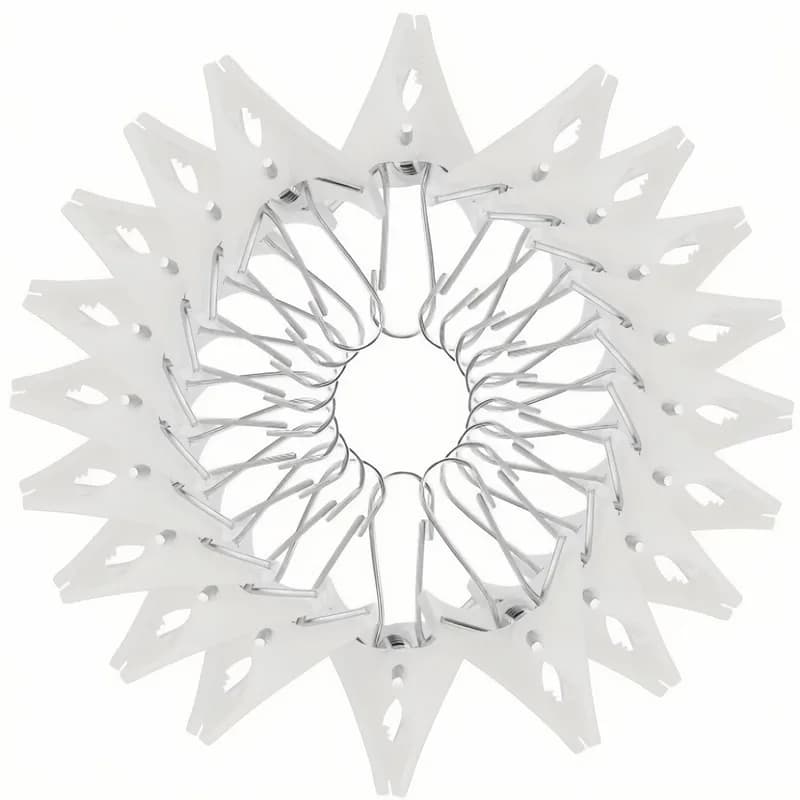 32 pcs White Clips, Durable and Non-slip, Perfect for Hanging Curtains, Displaying Photos and Organizing Socks