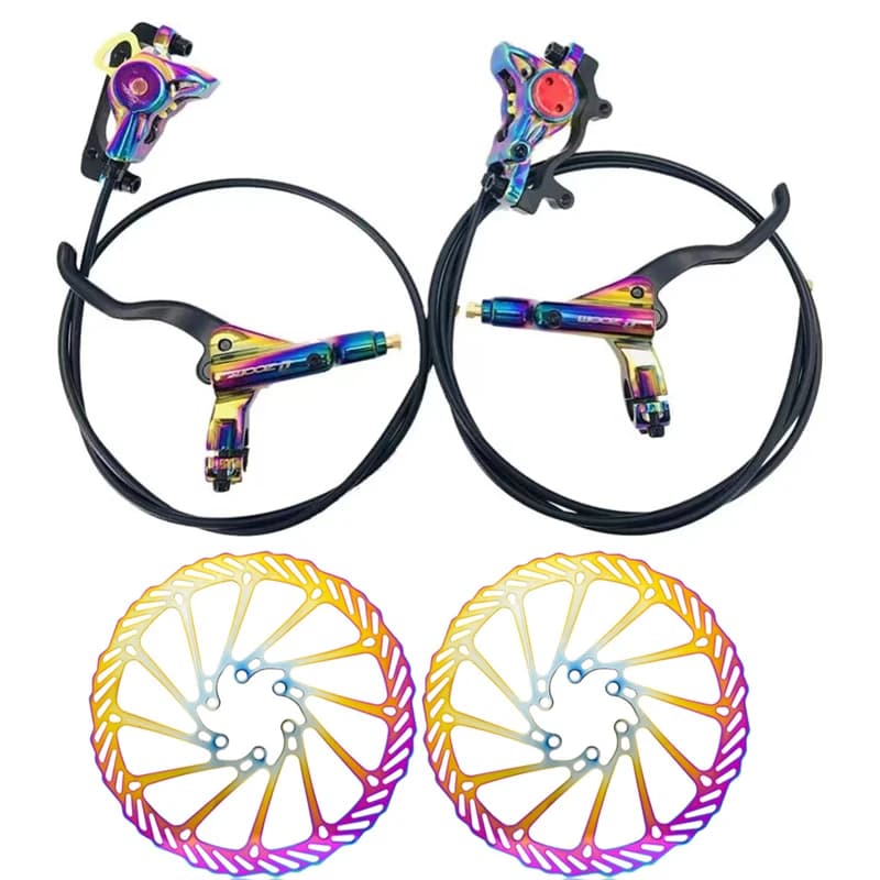 ZOOM arcobaleno cablaggio esterno/interno freno a disco idraulico bicicletta anteriore + posteriore 900 1500mm tubo MTB bici freni a pressione olio