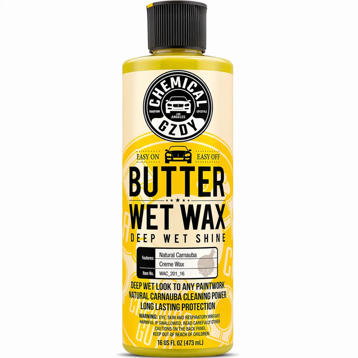 Cera Liquida al Burro 473ML per Auto -- Cera Crema Carnauba Facile da Applicare e Rimuovere, Lucentezza Profonda e Protezione della Vernice