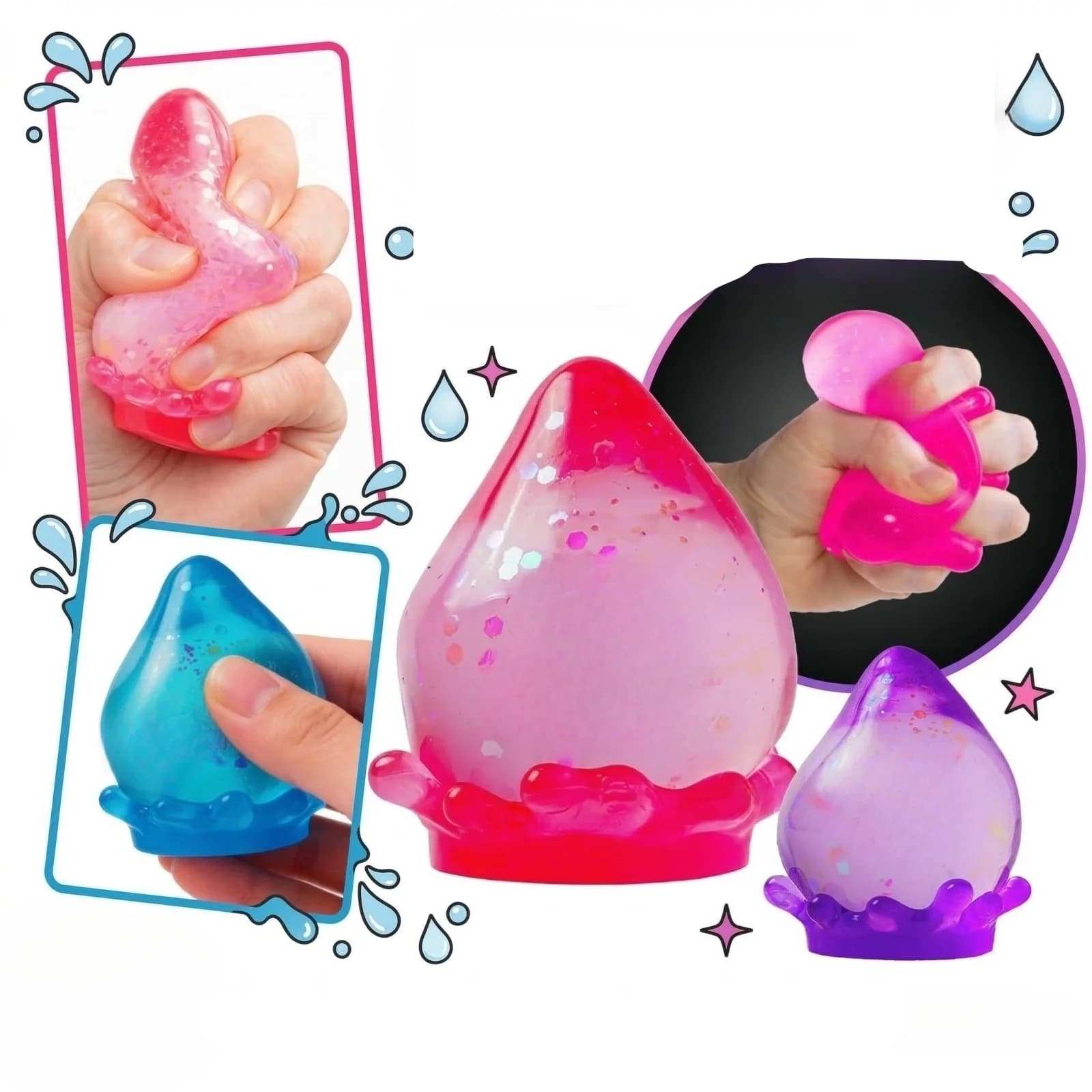 Giocattoli Sensoriali in Silicone per Bambini con Autismo, ADHD, Giocattoli Antistress, Regalo di Compleanno, Palline Antistress Morbide, Giocattolo Fidget
