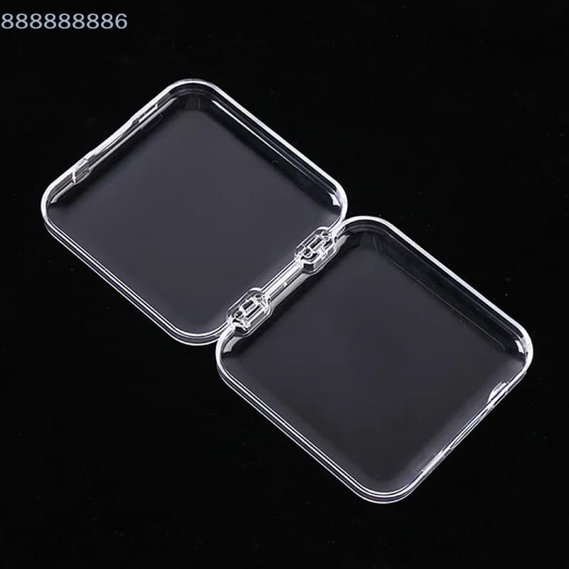 Scatola portaoggetti di lusso per gioielli e collane, 1 pezzo, nuovo stile, scatola portaoggetti per nail art, scatola trasparente per confezionamento