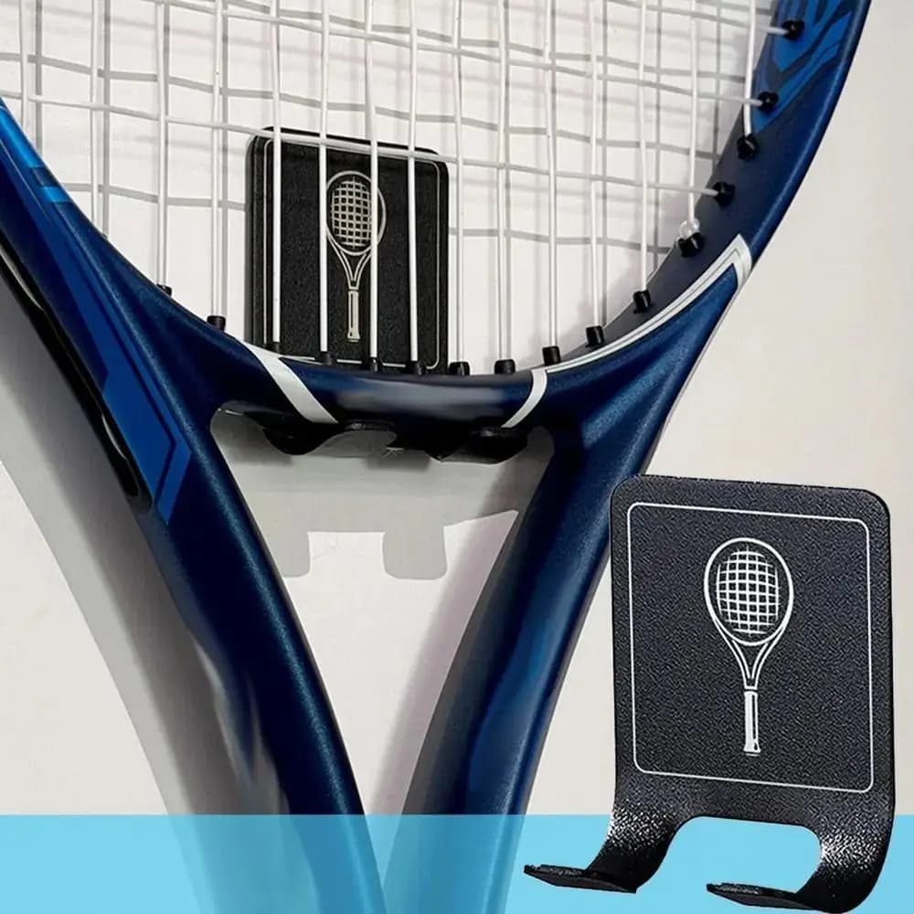Wall Mounted Tennis Racket Wall Rack Self-adhesive Aluminum Alloy Badminton Rackets Holder Durable Punch-Free Rackets Wall Hook