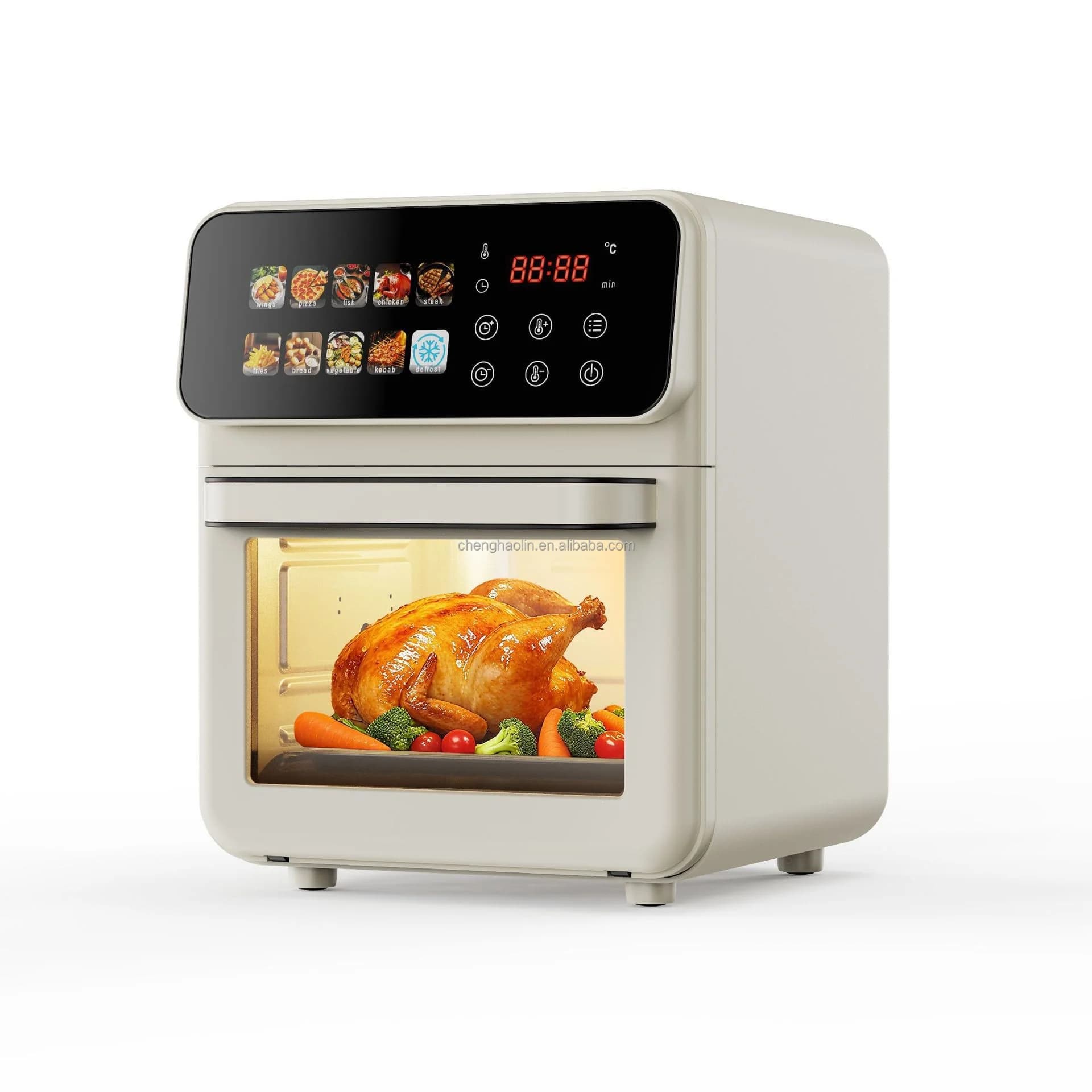 Large Capacity High Quality Digital Touch Smart Screen With Rotisserie Digital Home Kitchen Electric Air Fryer Oven