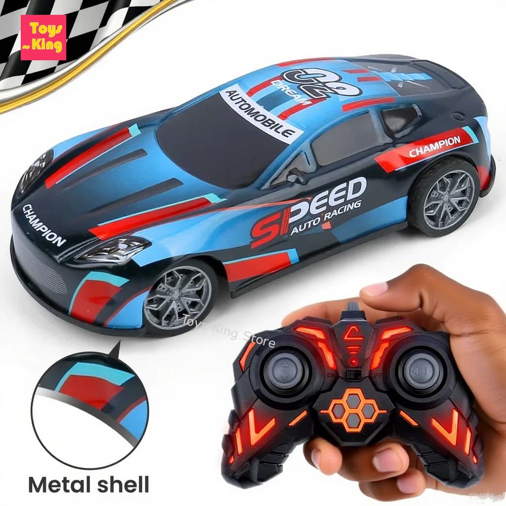 2.4G RC Mini Racing High Speed Car Iron Shell Modello di veicolo telecomandato Giocattoli per bambini Ragazzi Gioco multigiocatore Regali di compleanno