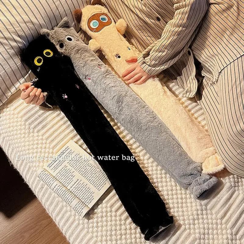 75 centimetri di Lungo 1500ML Portatile Gatto Sacchetto di Acqua Calda Peluche Lenitivo Aching Inverno Scaldamani Carino a prova di Esplosione giocattoli di peluche