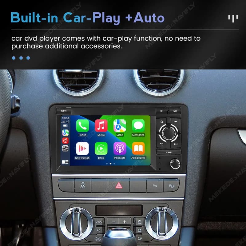 Android Screen Car Radio for Audi A3 8P 2003-2012 S3 RS3 Wireless Carplay Car Multimedia Video Player GPS Navigation Autoradio