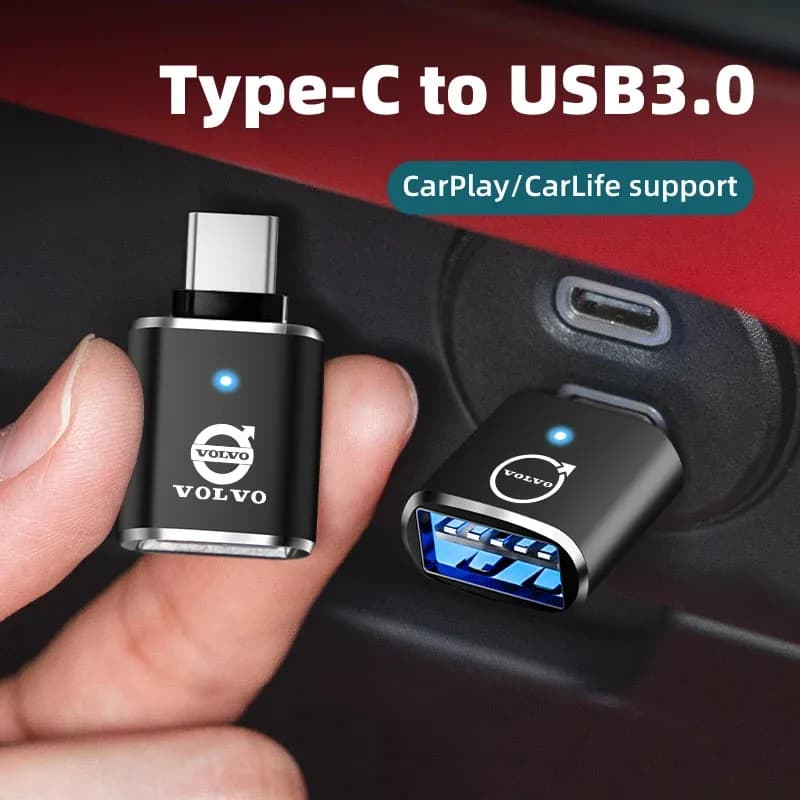 Car Charging Cable Adapter for Volvo XC90 V90 V60 XC60 V40 S80 S60 S90 C40 XC40 V70 XC70