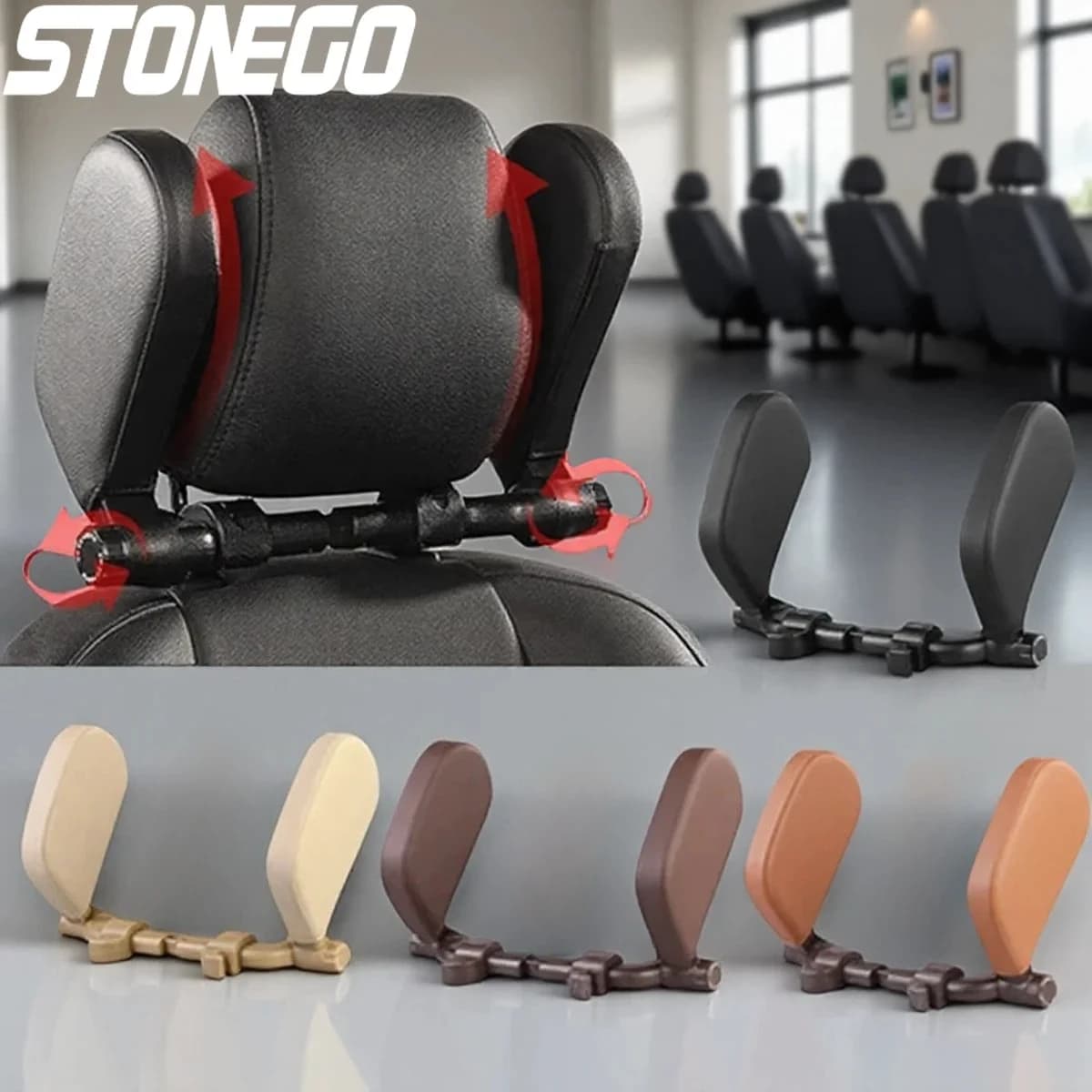 Cuscino Poggiatesta per Sedile Auto a Forma di U, Supporto per il Collo, Comfort per Guida e Viaggi, per SUV e Berlina