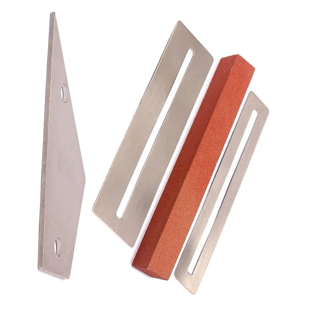 Set di Lime per Livellamento Tasti in Acciaio Inossidabile con Pietra Abrasiva per Coronazione Tasti e Righello di Precisione per Chitarra, Basso, Ukulele, Mandolino