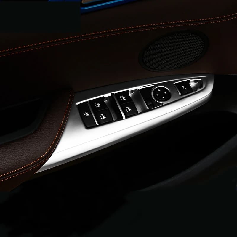 Car Styling Interior Arm Window Rise Pads Lock Door Control Switch Trim Cover Panel for BMW X3 X4 F25 F26 Accessories