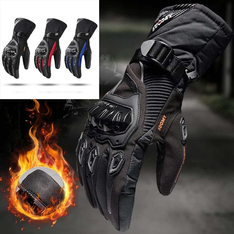 Guanti da moto di aggiornamento 2025 Guanti da equitazione Touch Screen per ginocchiere da motociclista Giacca da moto da uomo con protezione
