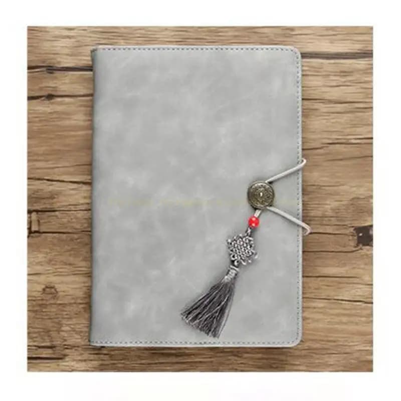 Handmade Retro Leather Vintage Diary Poetry Blank Book Clasp Lock Pocket Journal