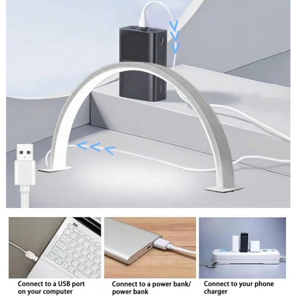 Nail Lamp 40/66CM Fill Light USB 5V LED Table Lamp For Indoor Beauty Salon Manicure Shop Nail Shop Bedroom Fill Desktop