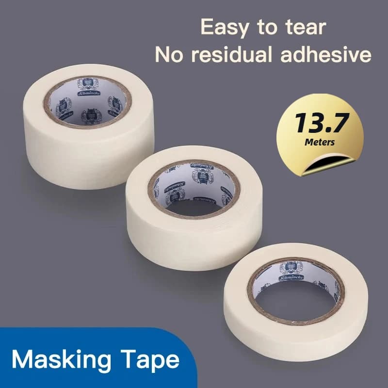 High viscosity seamless beauty paper watercolor painting masking and paper tape, 1.2/2.4/3cm sketching artist and paper tape