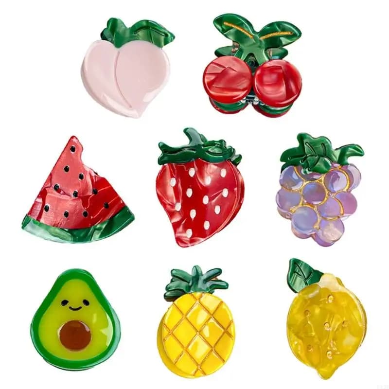 Artiglia capelli delicati mini frutti frutta artiglio per adolescenti trecce late