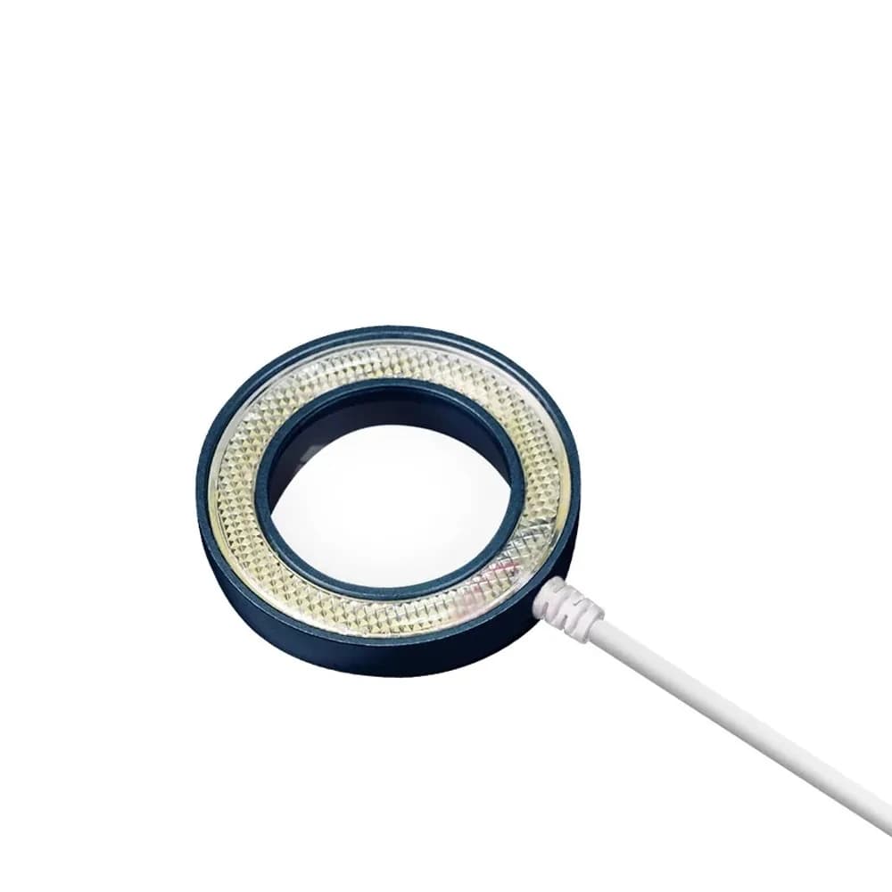 Sunshine microscope with white light source, anti-dust mirror ring lamp, anti-smoking protection, double magnifying glass, 36 LED, SS-033C