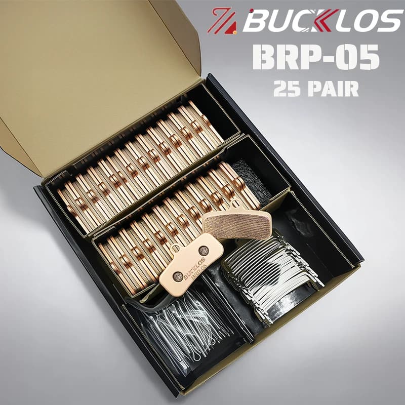 25 paia BUCKLOS Pastiglie freno a disco bici per SHIMANO D02S N03A Pastiglie freno idrauliche per bicicletta in resina ceramica Pastiglie freno a disco per bicicletta