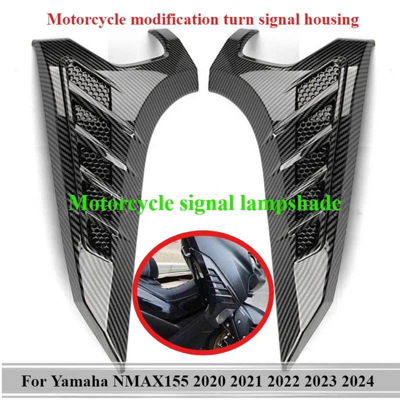 Modifica moto indicatore di direzione alloggiamento lampada segnale paralume adatto per Yamaha NMAX155 NMAX 155 2020 2021 2022 2023 2024