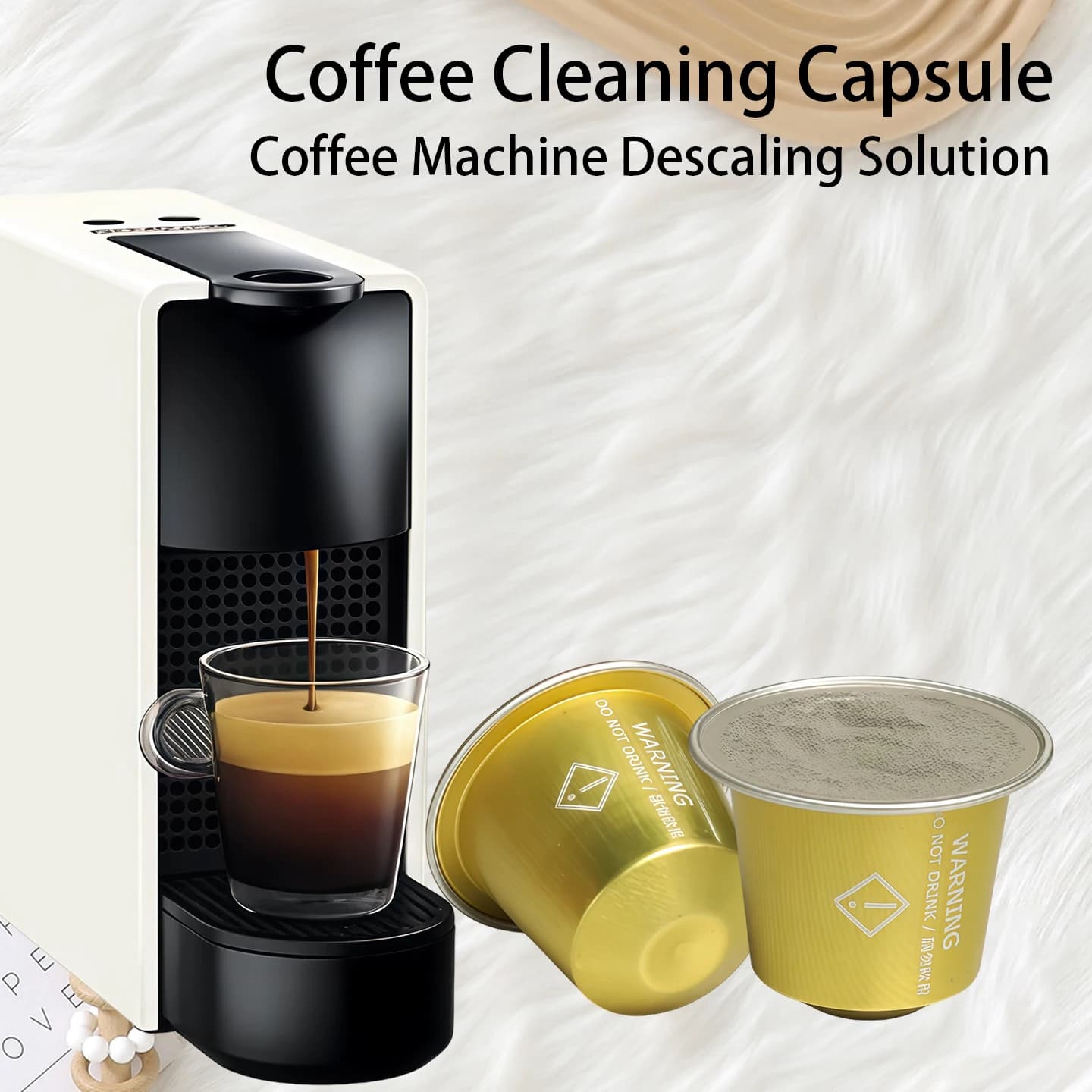 Cleaning Capsules, Universal Maintenance Pods for Espresso Coffee Machines, Remove Coffee Grease, Residue and Odors