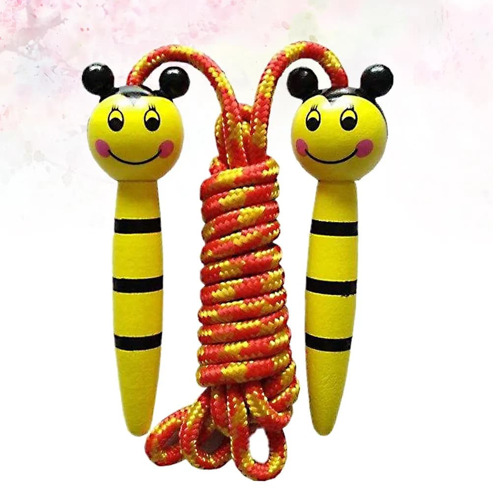 Adjustable Skipping Rope for Children Lightweight Comfortable Grip Cartoon Animal Fitness Jump Rope for School Sports Training