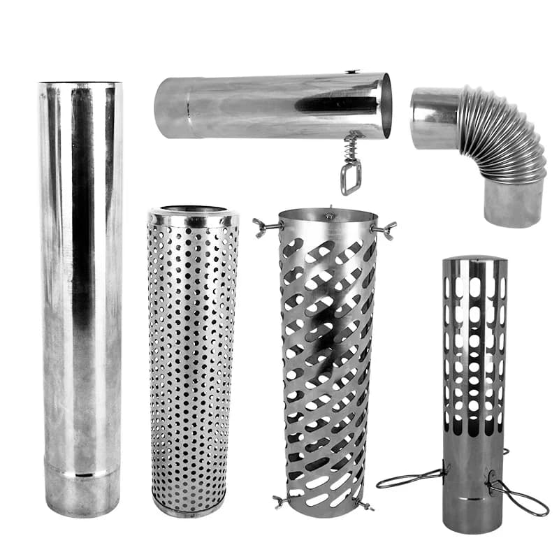 Camping heating stove fireplace part portable curtain wood stove accessory for 60 mm fireplace tube