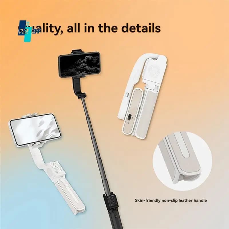 A23F-Hohem Isteady Q Stabilizzatore cardanico portatile Telefono Selfie Stick Asta di prolunga Treppiede regolabile con telecomando