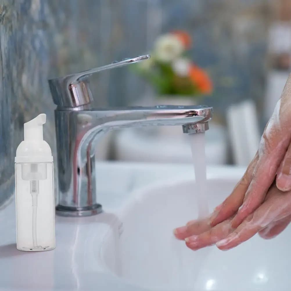 Set di 12 flaconi con pompa per schiuma, dispenser portatile da viaggio per sapone, shampoo, gel doccia, contenitore cosmetico a prova di perdite