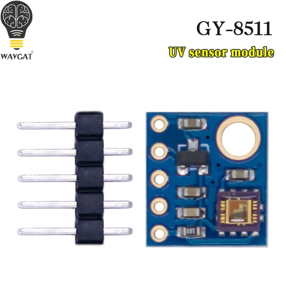 1PCS GY-8511 UVB Raggi UV Sensore Breakout Modulo di Prova Rivelatore Uscita Analogica con pin Per Arduino ML8511