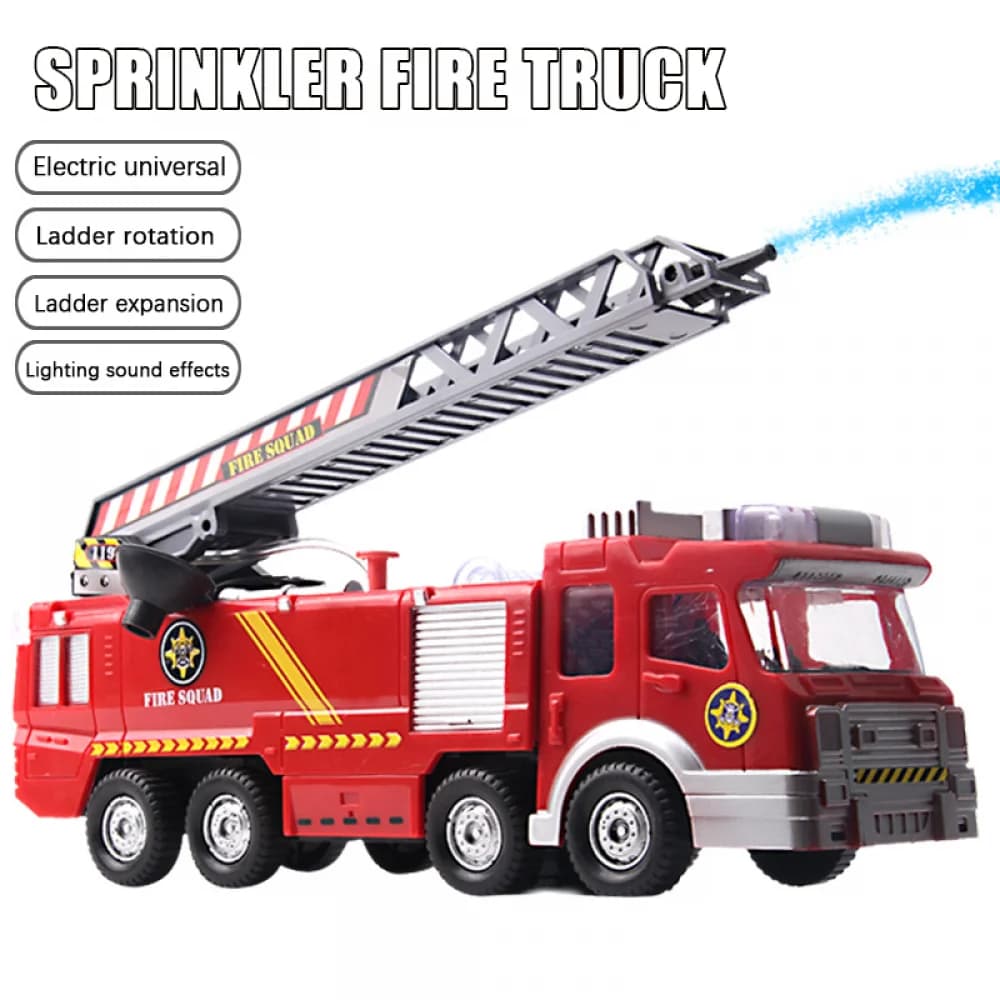 Pistola ad acqua nebulizzata Camion giocattolo Camion dei pompieri Sam Camion dei pompieri/Veicolo a motore Auto Musica leggera Educativi Ragazzo Giocattoli per bambini Regali