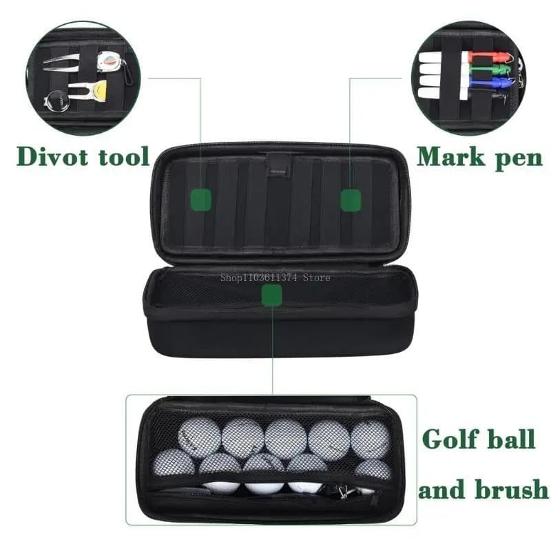 Scatola porta palline da golf Custodia protettiva per accessori da golf Scatola protettiva per oggetti valore