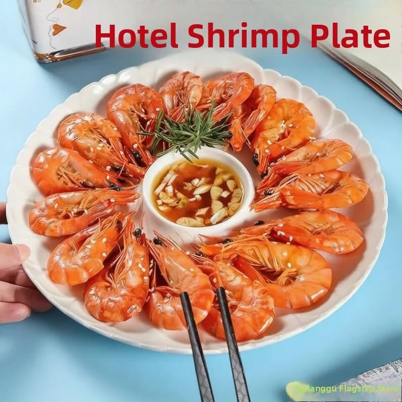Piatto da portata semplice e creativo per hotel e ristoranti, con scomparto per aceto, ideale per piatti freddi, frutta secca e frutti di mare