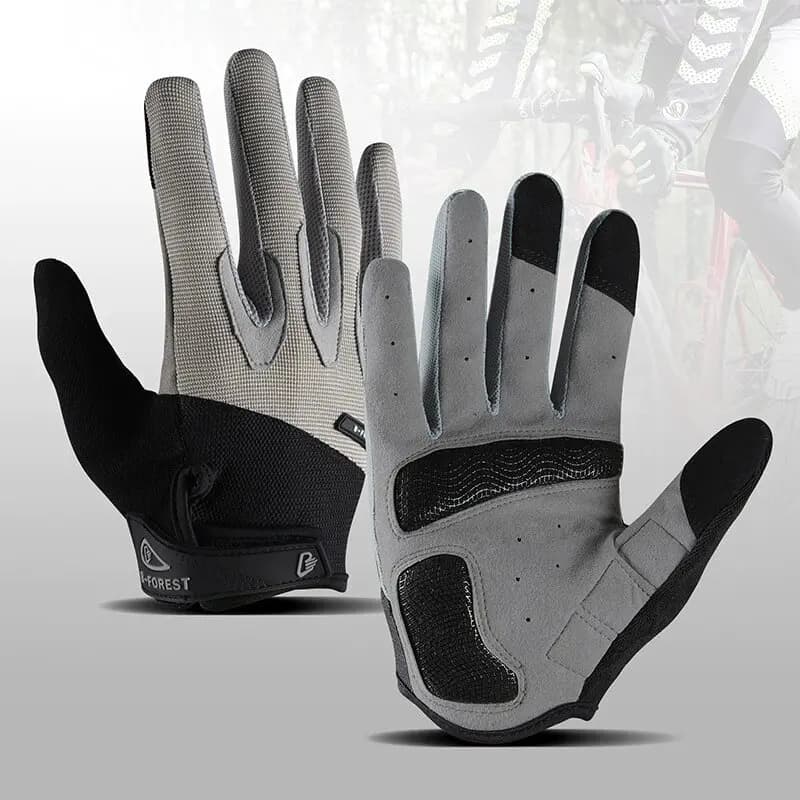 Spring Autumn Men's and Women's Sports Anti-slip Fitness Bicycle Outdoor Bike Touchscreen Gloves riding cushions with whole fingers
