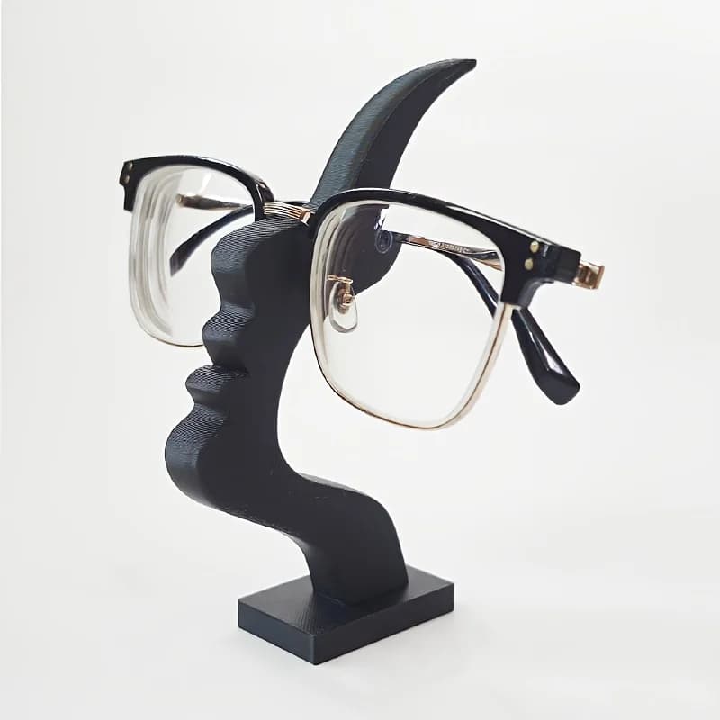 Support for Unique Curved Glasses, Safe and Artistic Archiving Solution, Improve Desk Furniture or Comodin, Practical and Minimalist