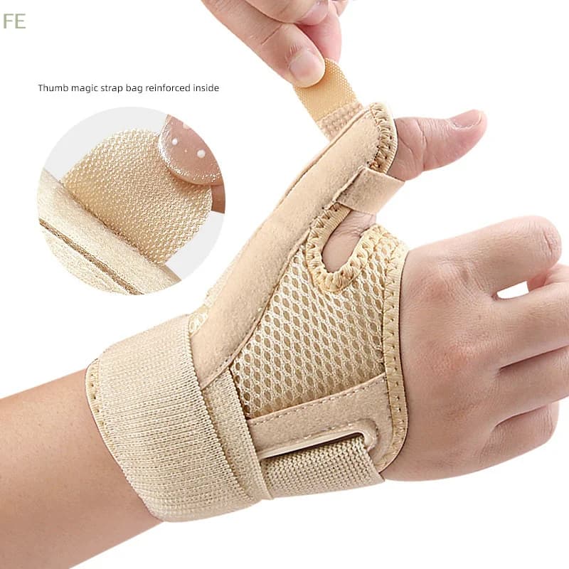 [F] 1 Pezzo Tutore Flessibile per Polso e Pollice, Supporto Regolabile per Stabilizzazione e Immobilizzazione del Pollice, Tutore per Pollice a Grilletto