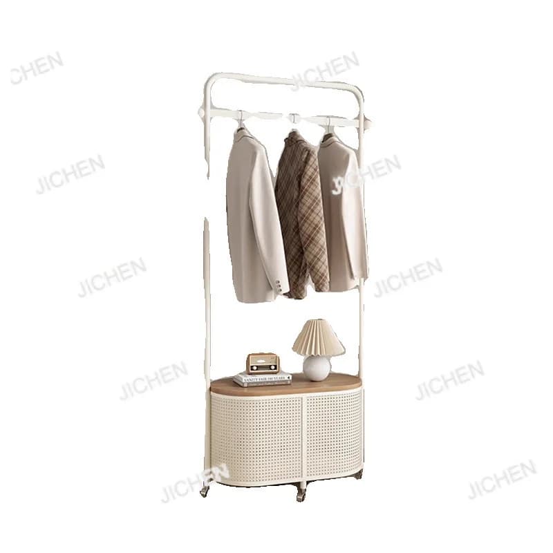 Clothes hanger Clothes hanger for bedroom from floor to ceiling Escalator clothes hanger for home with basket for dirty clothes