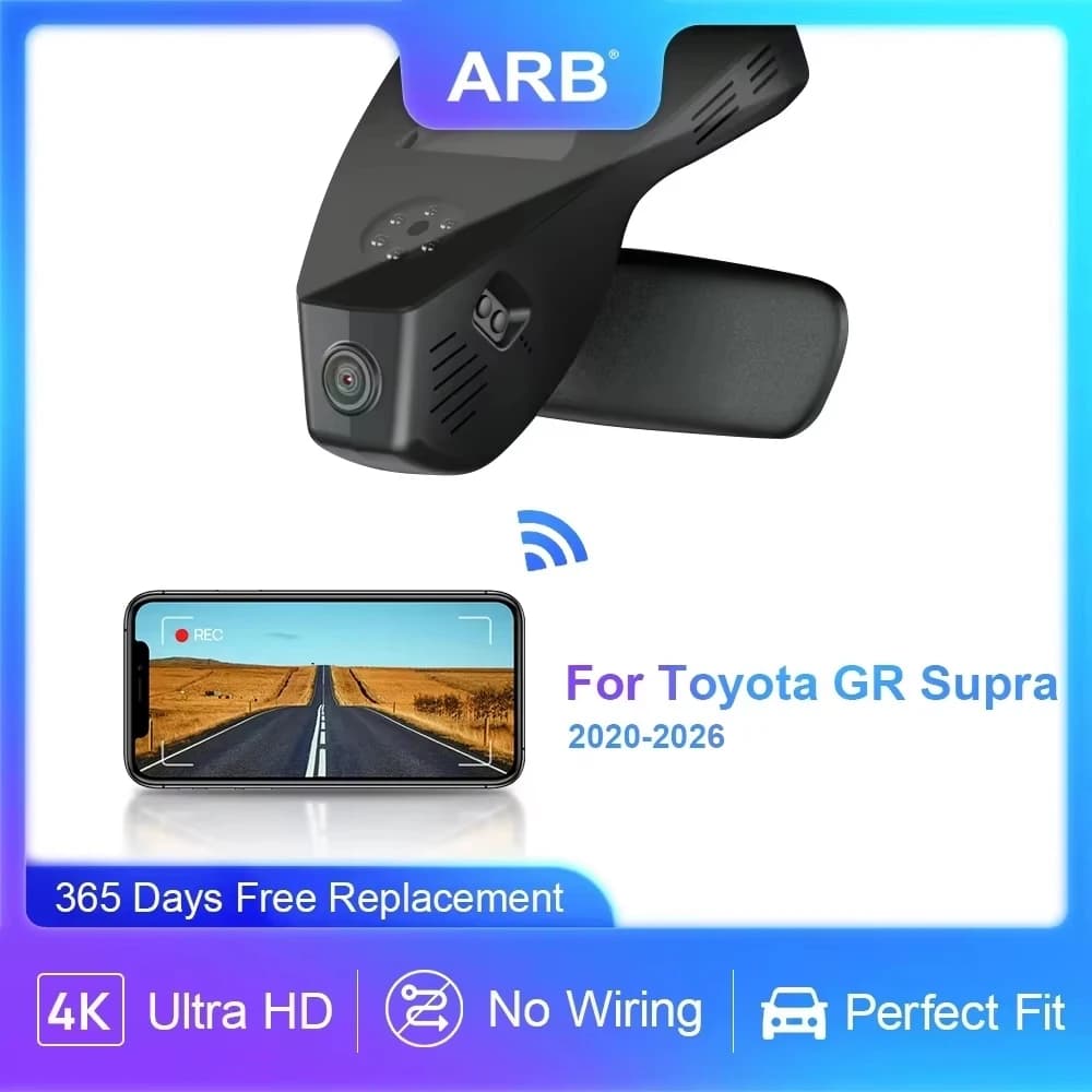 Dash Camera per GR Supra 2020 2021 2022 2023 2024 2025 2026, ARB OEM Style APP Controllo Videoregistratore facile da usare per Toyota