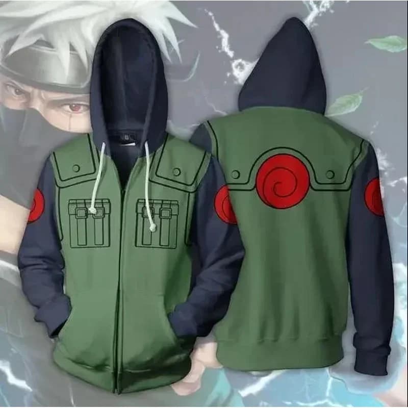 (#^.^#) 2026 New Anime Kakashi cosplay jacket sweater casual coat clothes hoodie autumn fashion women Halloween costu →_→LOOK ME